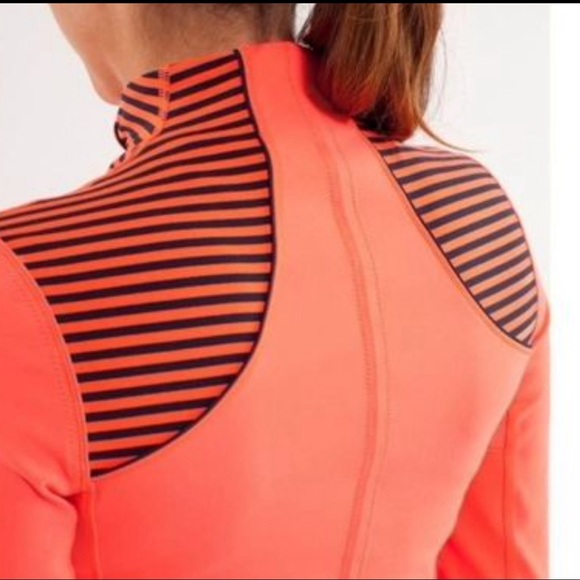 Lululemon Athletica Forme Jacket Classic Stripe Light Flare size 4 - Picture 2 of 8